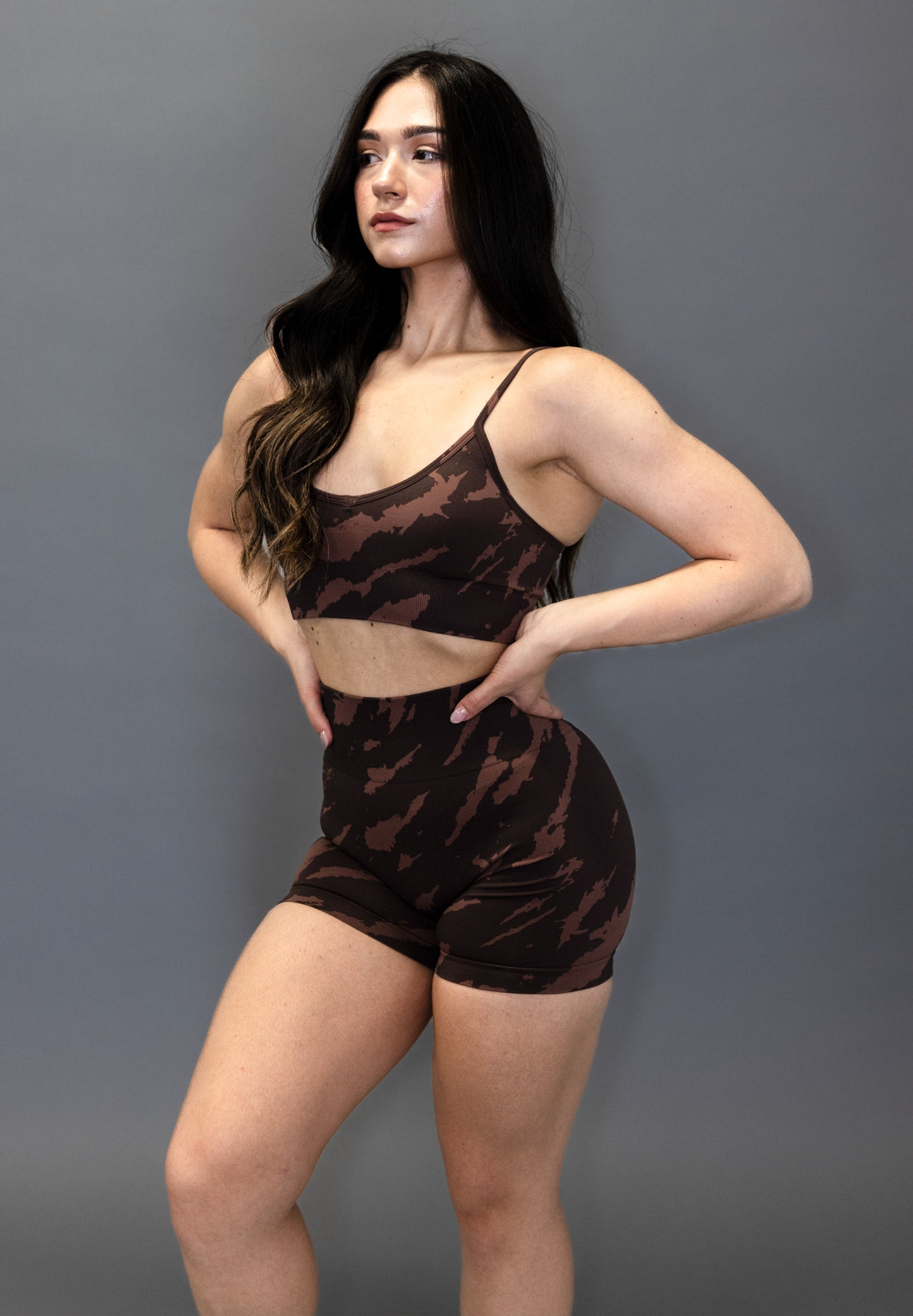 BROWN CAMO PERFORMANCE BRA