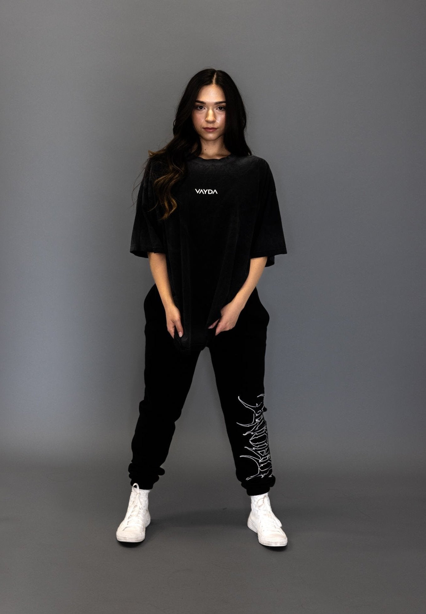 SIGNATURE EDGE LOGO JOGGERS BLACK