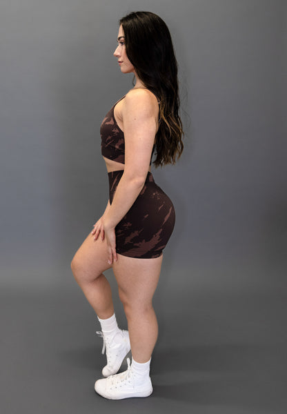 BROWN CAMO PERFORMANCE BRA