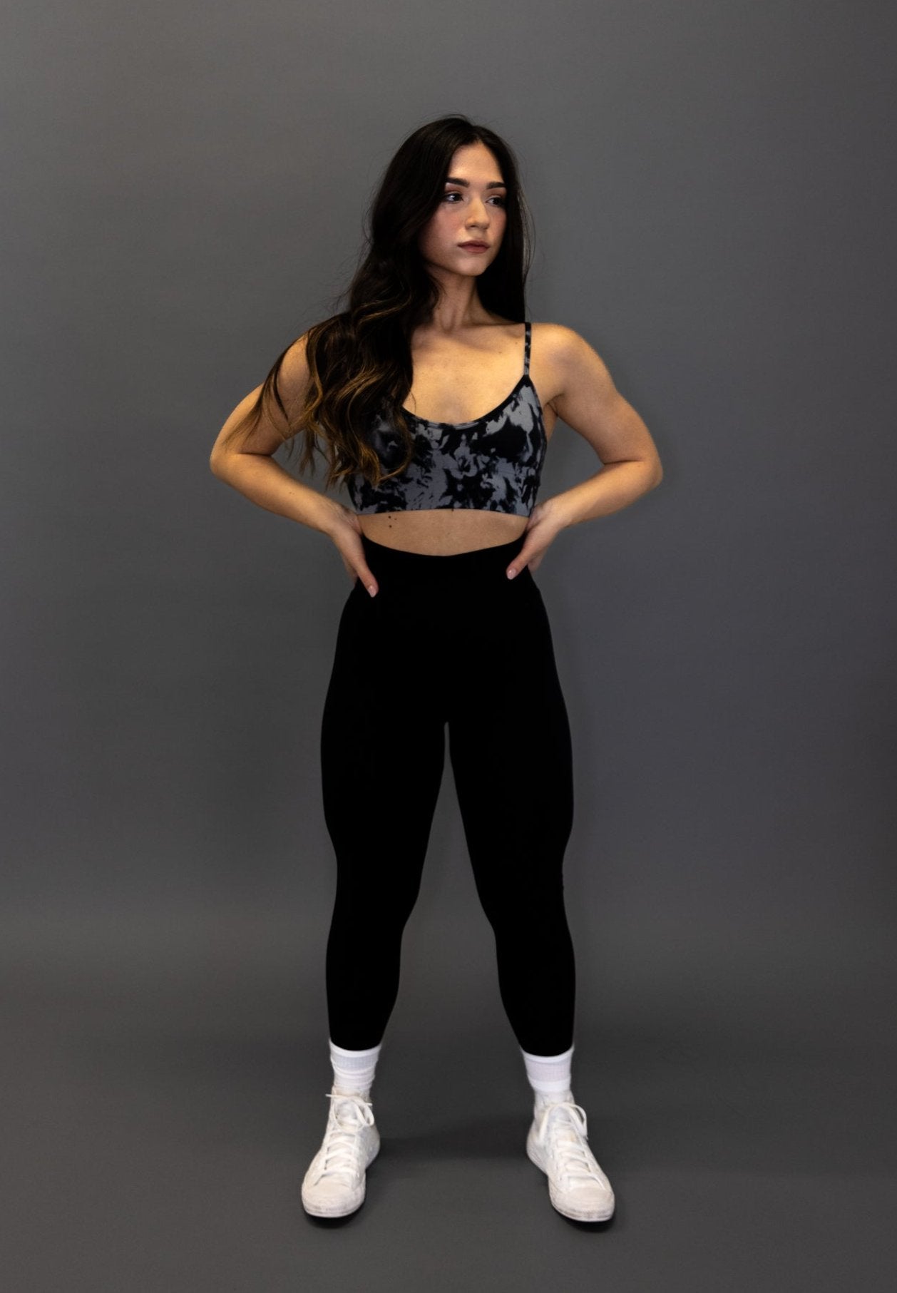 BLACK CAMO PERFORMANCE BRA