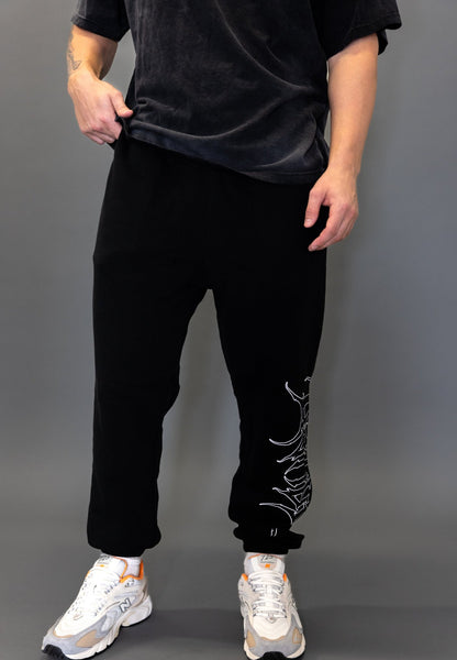 SIGNATURE EDGE LOGO JOGGERS BLACK
