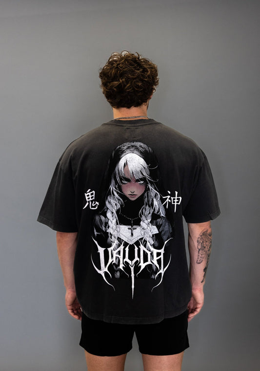 DARK CONVENT OVERSIZED TEE VINTAGE BLACK