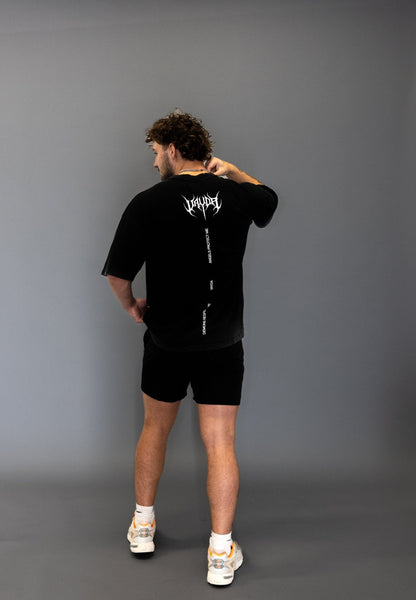 HELLFIRE GUARDIAN OVERSIZED TEE VINTAGE BLACK