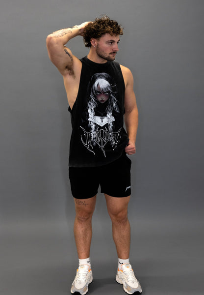 DARK CONVENT TANK TEE VINTAGE BLACK