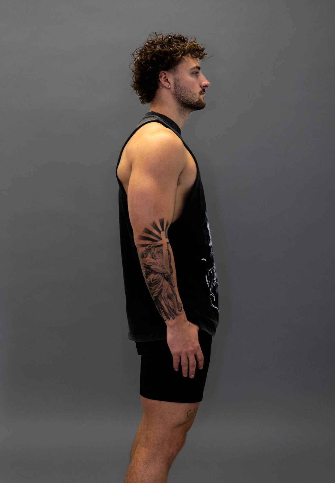 DARK CONVENT TANK TEE VINTAGE BLACK