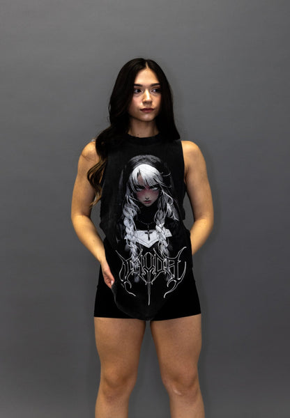 DARK CONVENT TANK TEE VINTAGE BLACK