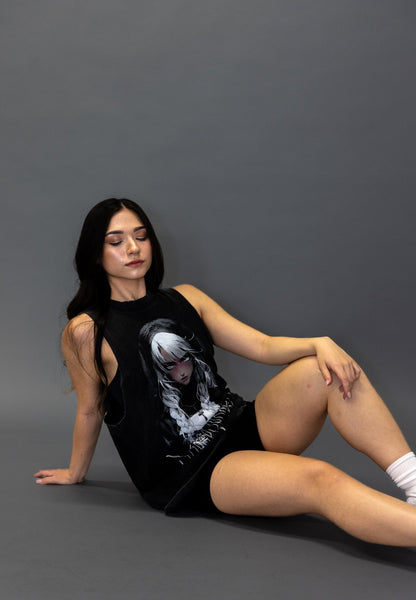 DARK CONVENT TANK TEE VINTAGE BLACK