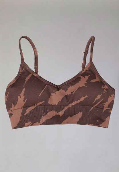 BROWN CAMO PERFORMANCE BRA