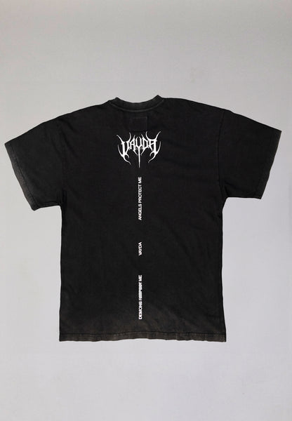 HELLFIRE GUARDIAN OVERSIZED TEE VINTAGE BLACK
