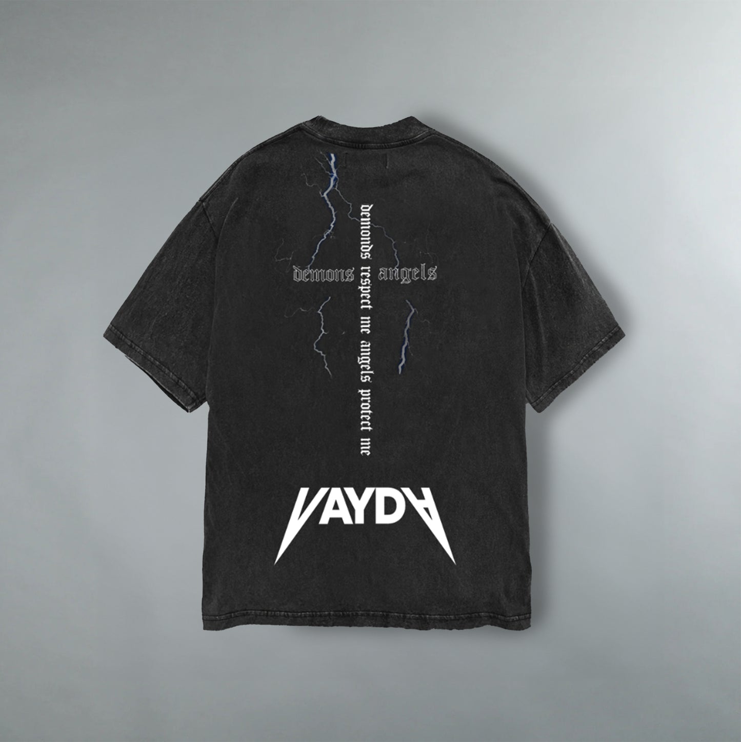 Pray Oversized Tee In "Washed Black"