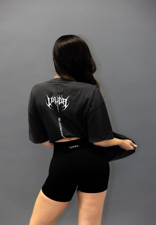 HELLFIRE GUARDIAN OVERSIZED TEE VINTAGE BLACK